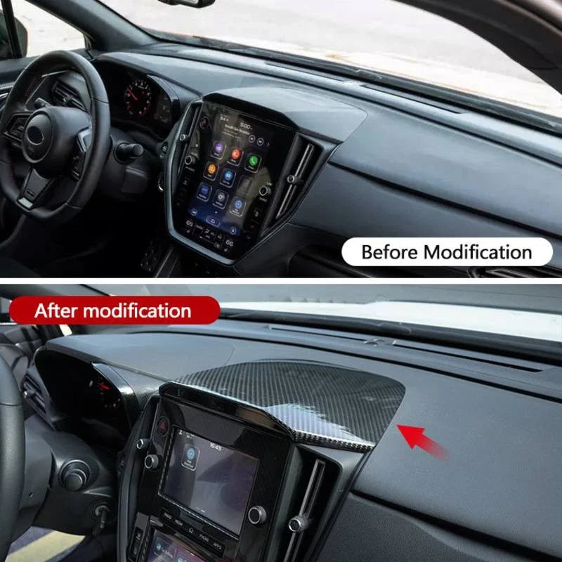 Subaru WRX 2022-23 Carbon Fiber Dashboard Multimedia Upper Panel Cover Trim