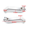 Harley Sportster Softail Road King Black Cut Male Mount Foot Peg Extensions (2004-2023)