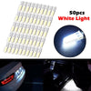Vehicles 50 x 194 T10 W5W COB 2835 SMD 12 LED Car License Light Bulbs