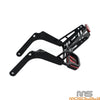Harley Softail FLDE FLSL FXBB FXST Club Style Sissy Bar w/Luggage Backrest Rack (2018-2025)
