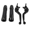 Yamaha YZF R1 R6 Black Extendable Brake Clutch Lever Grip Set