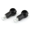 Universal Motorcycle 2 x Black Handlebar Risers (1" Bar)