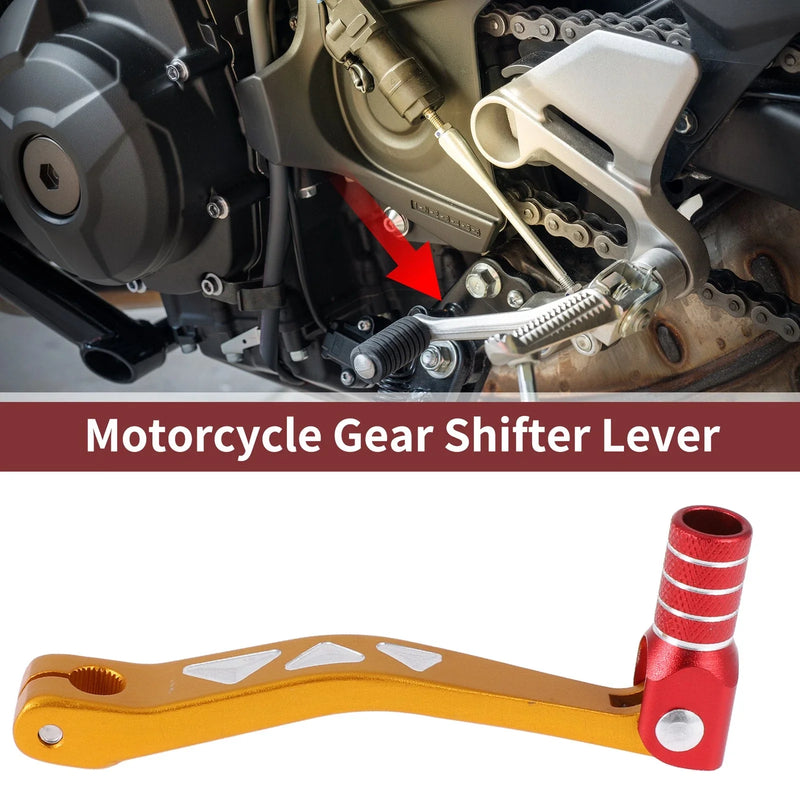 Yamaha TTR 50 Gold Tone Red Folding Motorcycle Gear Shifter Lever