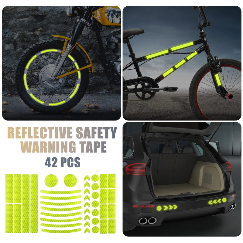 Bike Motorcycle 42pcs / Reflective Safety Warning Tape