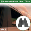 Mercedes CLS (2012-2014) Black Carbon Fiber 4 Pcs Door Pillar Window Trim