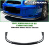 Subaru Impreza WRX STI 3 x Carbon Look Front Spoiler Lip Splitter (04-05)