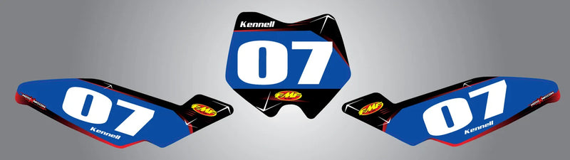 Husqvarna CR 50 Barbed Style Number Plates Stickers Decals (2011-2015)