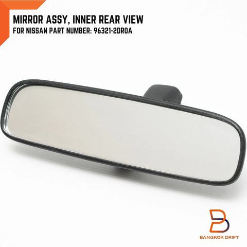 Nissan Navara D40 Black Interior Rear View Mirror (2005-2015)
