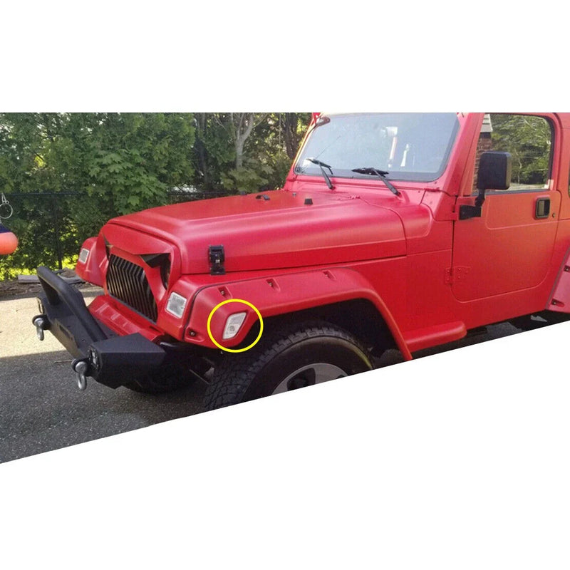 Jeep Wrangler TJ Front Bumper Side Marker Signal Light Housing (1997-2006)