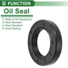 Make Model Oil Seal 35x58x10mm 5 Pcs Rotary Shaft Seal NBR Black