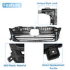 Honda Pilot 2019-2020 5 Door EX 2WD Black 1 Set Front Bumper Grille