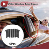 Toyota Veloz 6 x Car Door Pillar Window Trim Carbon Fiber (2022–2025)