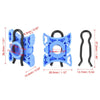 BMW E32 4 x 11.5mm Window Regulator Sliding Pivot Clips Blue (1986-1994)