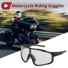 Motorcycle Riding Goggles Light Gray Lens Black Gray Frame