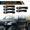 Jeep Wrangler JL JLU (2018-2022) Black Door Tailgate Handle Cover