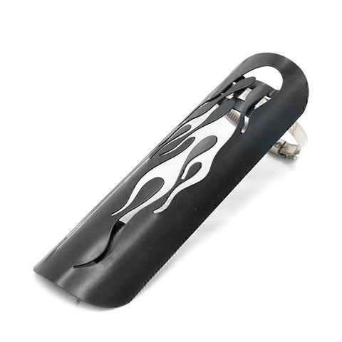 Universal Car Motor Black Steel Exhaust Muffler Pipe Heat Shield Cover
