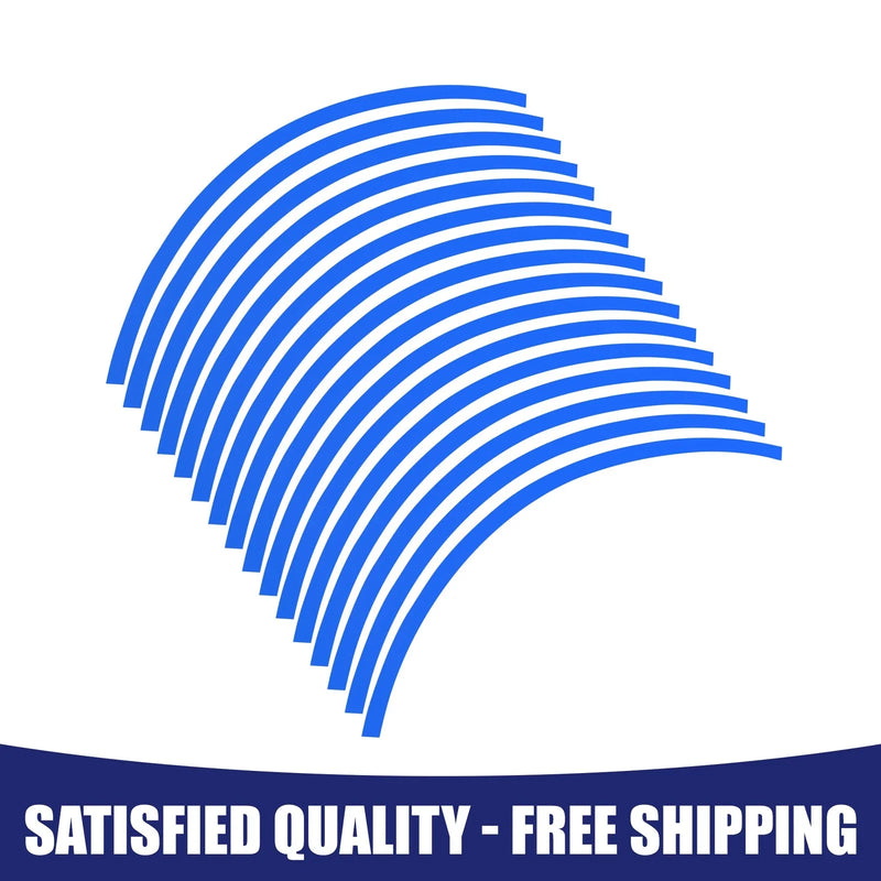 Universal 16 x Wheel Rim Sticker Strips 17in
