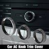 Ford Mustang (2015-2020) Black 3 x Car Headlight Volume Tune Knob Covers