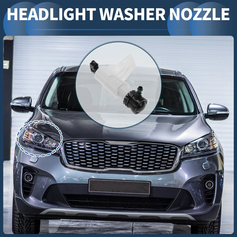 Hyundai Sonata Front Passenger Side Headlight Washer Nozzle (2011-2014)