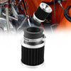 Honda & Yamaha Motorcycles Silver Tone Universal Air Filter 28mm-48mm