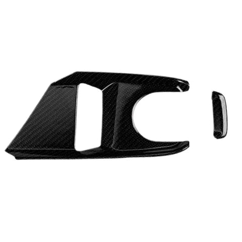 Chevrolet Corvette C8 Black Carbon Fiber Center Button Cover Trim