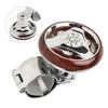 Car Steering Wheel Booster Anti-Slip Assister Electroplating Power Handle