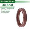 Make Model Oil Seal / 35x46x7mm / Rotary Shaft Seal Fluorine Rubber Brown 5 Pcs