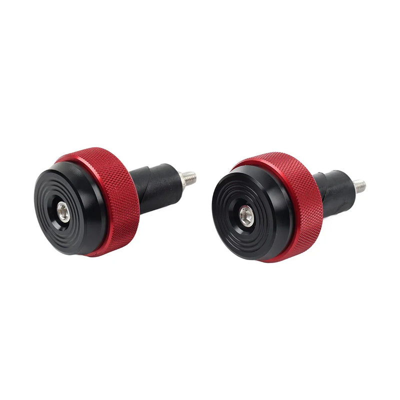 Motor Cruise Control 7/8" Red Throttle Handlebar End Plug Set