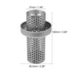 Motorcycle 100mmx60mm Exhaust Silencer Muffler Pipe Baffle Silver Tone