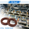 Oil Seal / 33x50x10mm Brown 2 x Pcs / Seal Ring Rotary Shaft Seal FKM Rubber