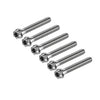 Motorcycle Bike 6pcs M10x55mm Titanium Torx Head Flange Bolts