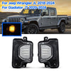 Jeep Wrangler JL 2x Clear Side Mirror Turn Signal Light (2018–2024)