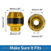 Motorcycle 2 x Frame Sliders Falling Protection Aluminum Alloy Gold Tone