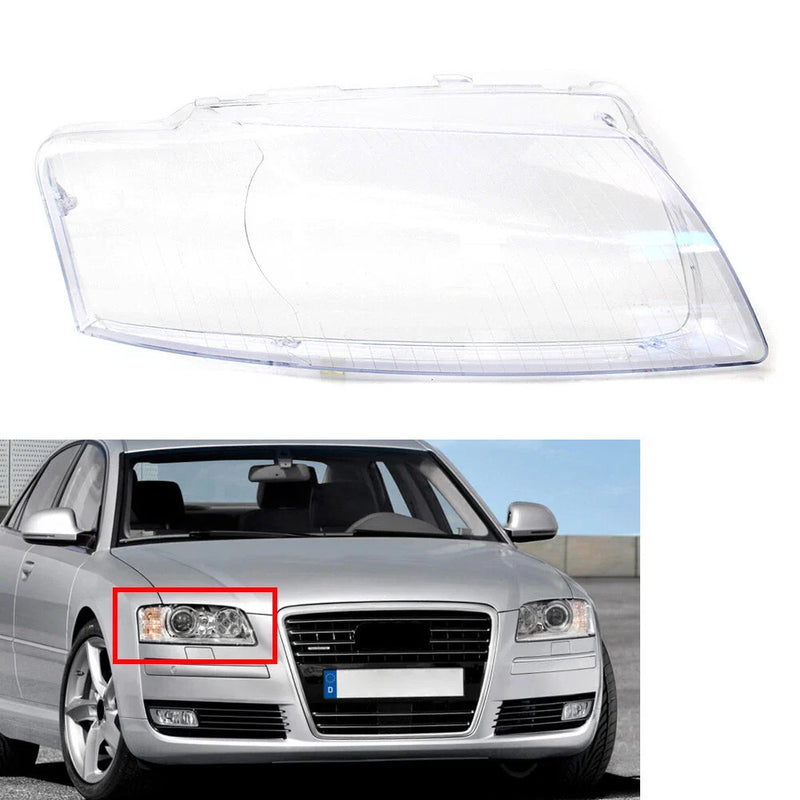 Audi A8 D3 1x Transparent Headlight Lens Cover (2005-2010)