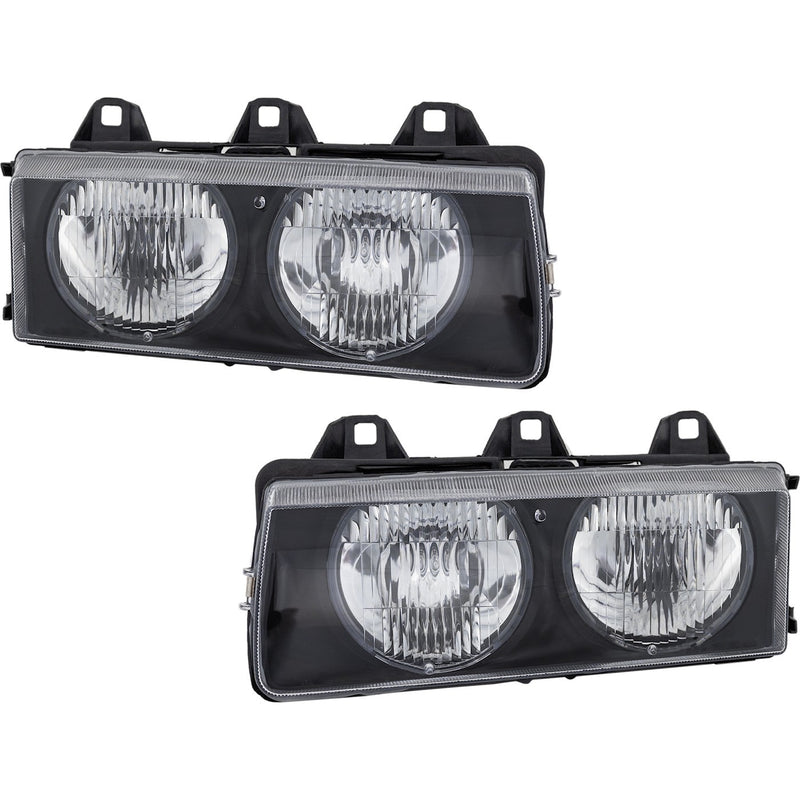 Driver and Passenger Side Headlight For BMW 328i