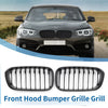 BMW 1 Series F20 Matte Black Pair Front Upper Bumper Grille (2011-2019)