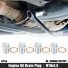 Volvo 4 x M18x1.5 Engine Oil Drain Plug Screws with Seal Rings