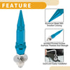 License Plate Screws Covers 82mm 4Pcs Aluminum Alloy Blue Universal Motorcycle