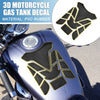 Universal Motorcycle 1 x Gas Tank Decal Sticker 7.68''x5.63'' Black Yellow