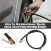 Car / Motorcycle 80cm Tire Inflator Pump Hose with Locking Air Chuck
