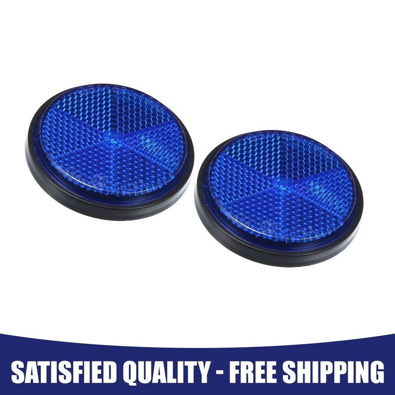 Motorcycle Garbage Cans Car Truck 2 x Round Shape Reflector Universal Item