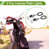Car Motorcycle Waterproof White 2 x Pcs License Plate Light Led Tag Lamp