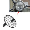 Harley 7.8" Black Metal Headlight Mesh Grill Motorcycle Headlamp Grid Cover