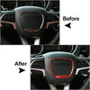 Dodge Challenger Charger Black Steering Wheel Center Ring Cover Trim (2015-2019)