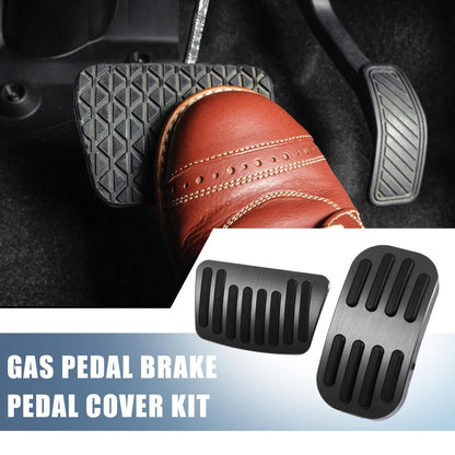 2 x Gas Pedal Brake Pad Covers Anti-Slip for Toyota C-HR (2016-2018) Black