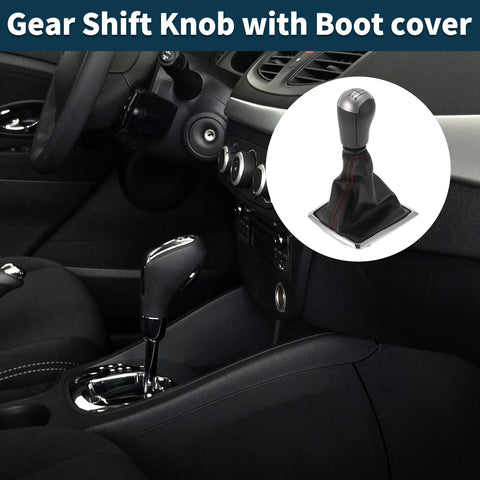 Ford Focus MK2 6 Speed Manual Gear Shift Knob & Cover (2004-2008)