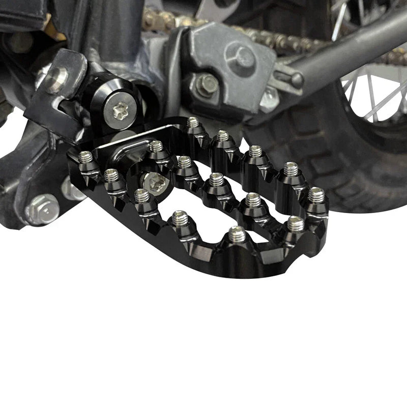 Kawasaki KLR650 Aluminum Wide Foot Pegs (1987-2018)