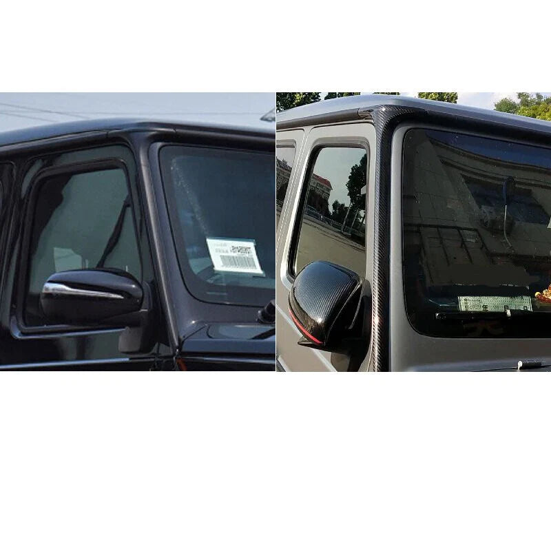 Benz G500 G63 W464 2019-2023 Carbon Fiber Windshield A-pillar Cover Trim
