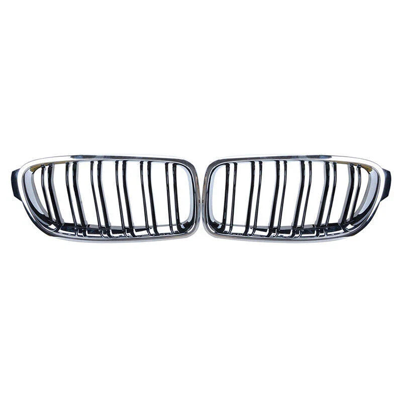 BMW 3 Series F30 F31 M3 Style Chrome Front Kidney Grill (2012-2018)
