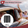 Toyota Aqua (2011-2019) Black 6 Pcs Car Door Pillar Window Trim
